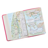 Pink Faux Leather Large Print Compact King James Version Bible