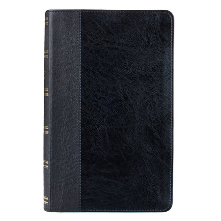 KJV Bible - Tiffany Blue Faux Leather Large Print Compact