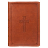 KJV Bible Super Giant Print Faux Leather Tan