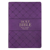 Purple Faux Leather Super Giant Print King James Version Bible