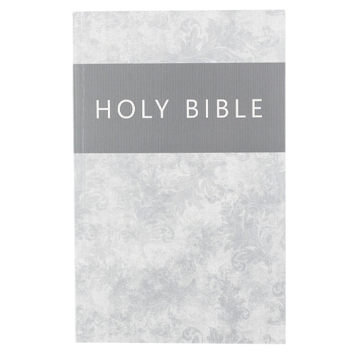 Silver Damask Softcover King James Version Outreach Bible