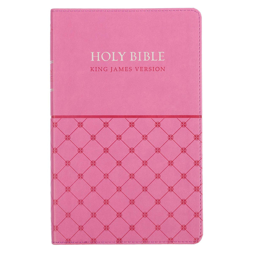 Pink Faux Leather King James Version Gift Edition Bible