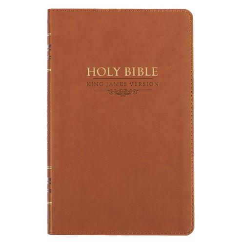 Saddle Tan Faux Leather Gift Edition King James Version Bible