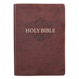 KJV King James Version Bible - Brown Faux Leather Super Giant Print