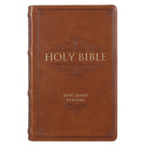 KJV Giant Print Bible - Brown heat-debossed