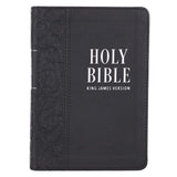 KJV Large Print Compact Bible - Black Heat-debossed