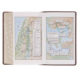 Medium Brown Faux Leather Giant Print Bible with Thumb Index
