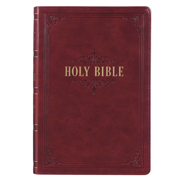 KJV Giant Print Full-size Bible - Brown heat-debossed