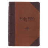 KJV Giant Print Full-size Bible - Two-tone Brown heat-debossed