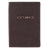 Dark Brown Faux Leather Giant Print Full-size KJV Bible
