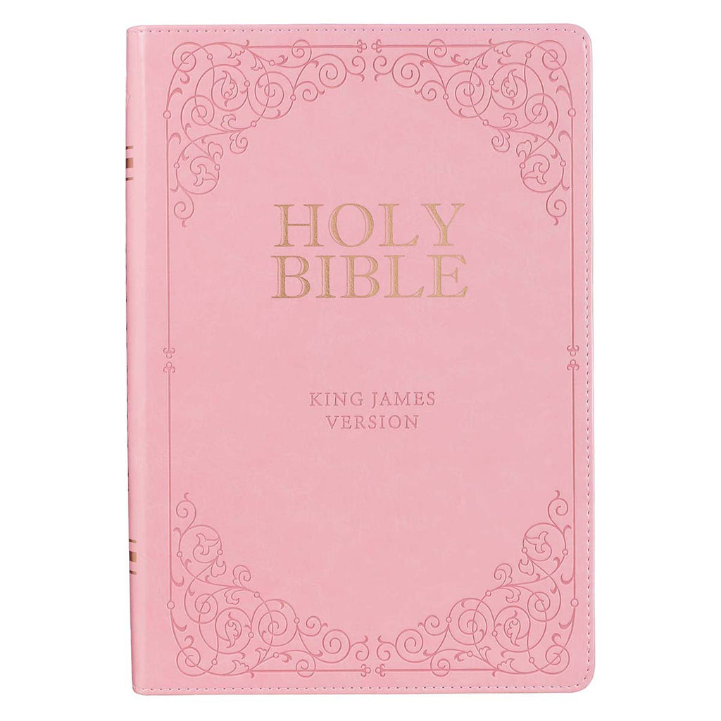 KJV Giant Print Full-size Bible - Pink heat-debossed
