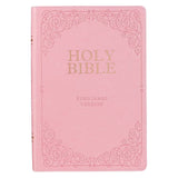 KJV Giant Print Full-size Bible - Pink heat-debossed
