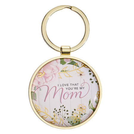 Metal Keyring with Link Chain - Grow in Grace