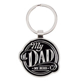 Black Metal Keyring in Gift Tin - My Dad My Hero