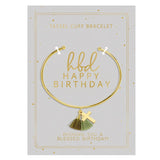 Happy Birthday Tassel Cuff Bracelet