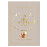 Oh Happy Day Tassel Cuff Bracelet