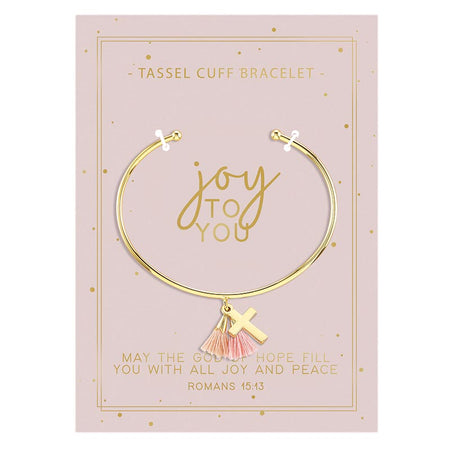 You Are So Loved Tassel Cuff Bracelet