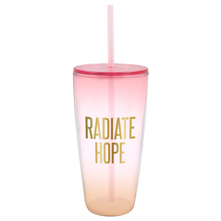 New Mercies Purple Floral 40 oz Stainless Steel Tumbler with Straw - Lamentations 3:22-23