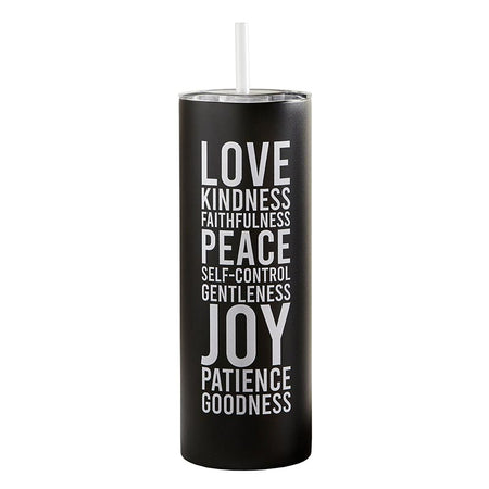 Be Still Teal Meadow 40 Oz Tumbler with Reusable Straw - Psalm 46:10