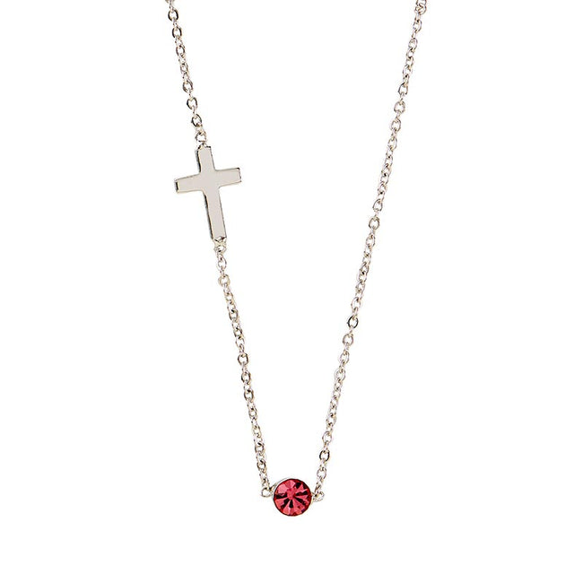 Cross Necklace - Rose