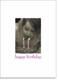 Happy Birthday: Child with Pink Candles (order in 6)
