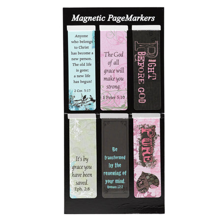 Magnetic Page Markers (Set of 6) Puppies and Dogs
