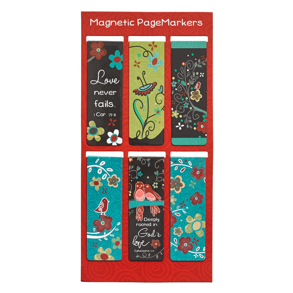 Love Never Fails Magnetic Page markers Set