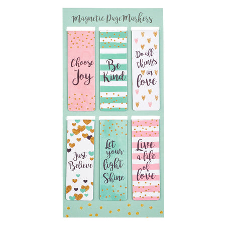 Love Never Fails Magnetic Page markers Set