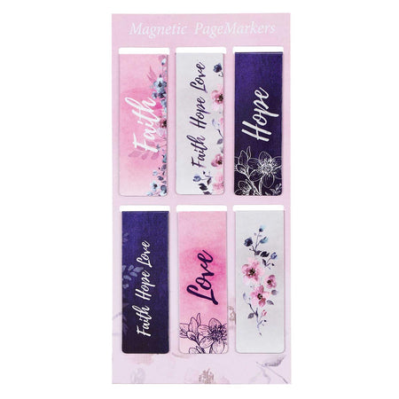 Magnetic Page mark Set - Pink Roses