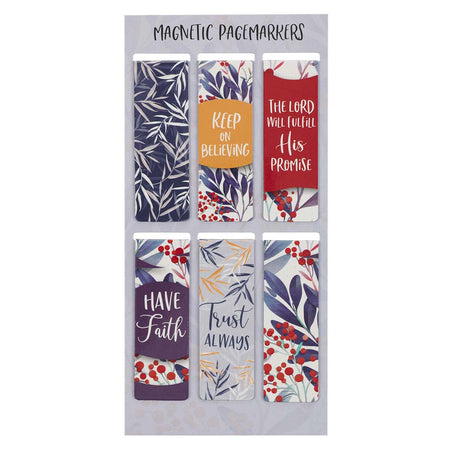 Magnetic Page Markers Set of 6  Whimsical