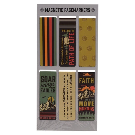 Magnetic Page Markers (Set of 6) Puppies and Dogs
