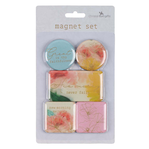 Watercolor Pastel Meadow Assorted Magnet Set - KI GIFTS