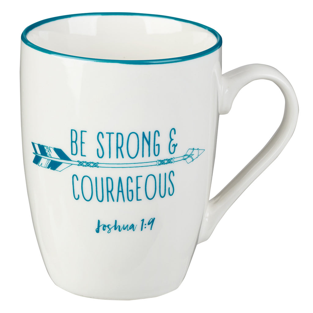 Strong & Courageous Coffee Mug – Joshua 1:9
