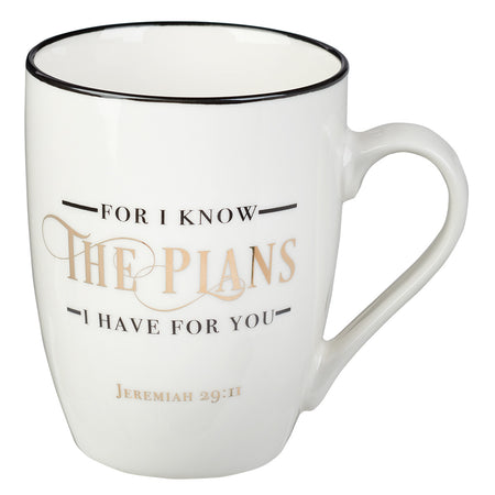 She Speaks with Wisdom Blue Floral Ceramic Coffee Mug - Proverbs 31:26