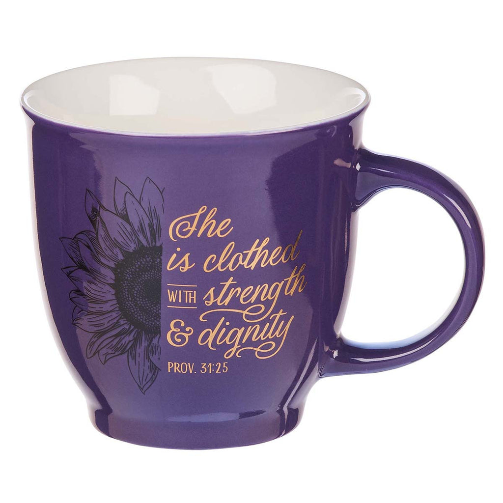 Ceramic Mug - She is Clothed with Strength & Dignity