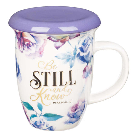 Be Still and Know Pink Camp Style Coffee Mug - Psalm 46:10