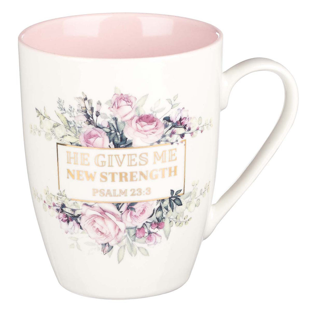 Ceramic Mug - New Strength Psalms 23:3