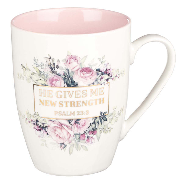 Ceramic Mug - New Strength Psalms 23:3