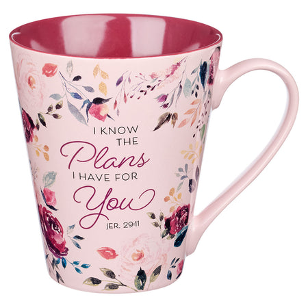 Because I Have A Sister Pink Floral Ceramic Coffee Mug - Proverbs 27:9