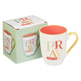 Pray Continually Orange Ceramic Mug - 1 Thessalonians 5:17
