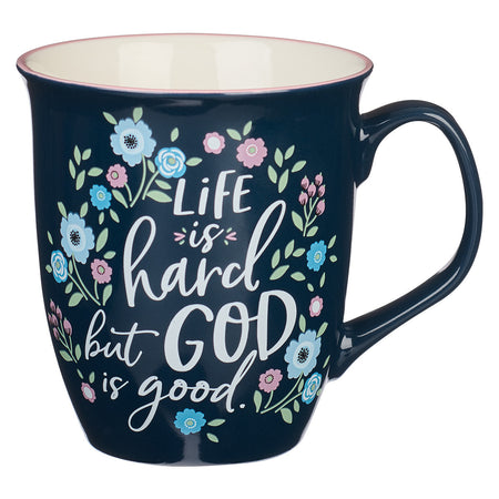 Grace Orange Butterfly Ceramic Coffee Mug - Ephesians 2:8