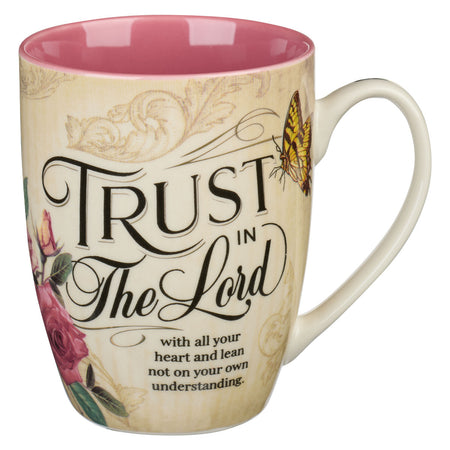 Because I Have A Sister Pink Floral Ceramic Coffee Mug - Proverbs 27:9