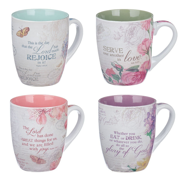 Ceramic Mug Set - Floral Inspirations