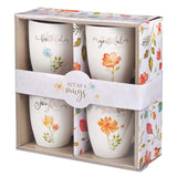Ceramic Mug Set Floral - Grateful
