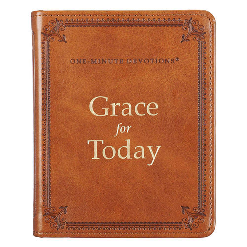 Grace for Today Brown Faux Leather One-Minute Devotions