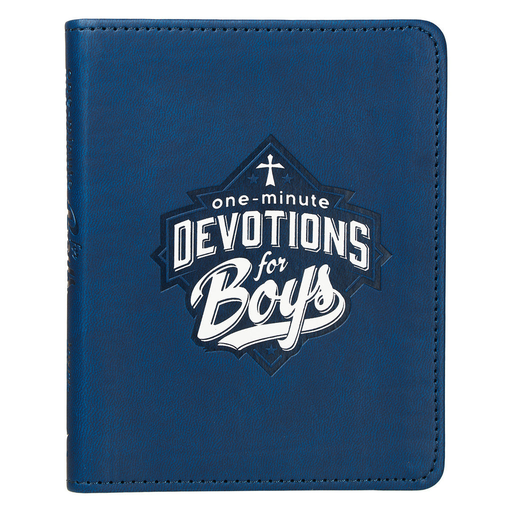One Minute Devotions For Boys in Luxleather