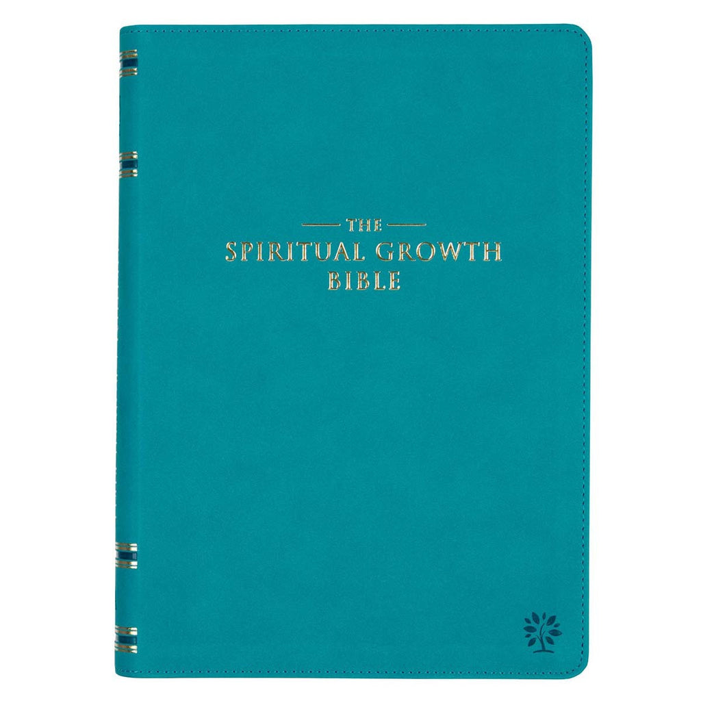 Teal Faux Leather Spiritual Growth Bible