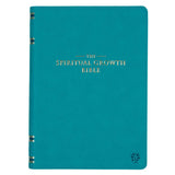 Teal Faux Leather Spiritual Growth Bible