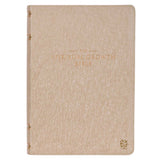 Pearlescent Taupe Faux Leather Spiritual Growth Bible