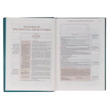 Teal Hardcover Spiritual Growth Bible